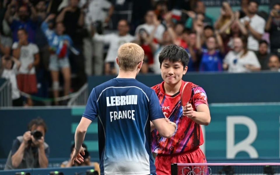 德国队险胜法国队，张本智和扛起全队